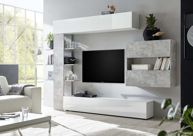 SORA---parete-attrezzata-moderna-Cemento-Milani-Home