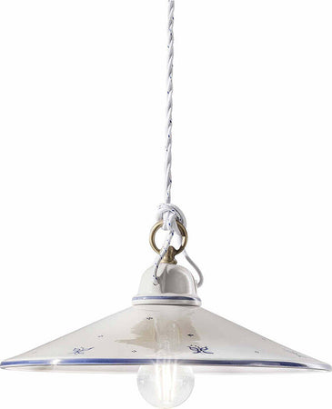 Sospensione-Classica-Asti-Ceramica-E-Ottone-Decorato-Filo-Blu-30Cm-1-Luce-E27