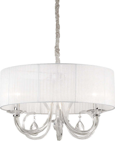 Sospensione-Contemporanea-Swan-Corda-Bianco-3-Luci-E14