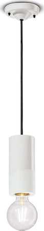 Sospensione-Media-Vintage-Decò-Pi-Ceramica-Bianco-Grezzo-1-Luce-E27