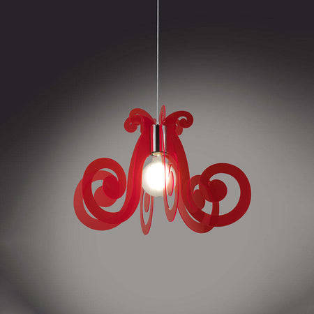 Sospensione-Mizar-1-Luce-In-Metacrilato-Rosso-Fluorescente-Space-Collection