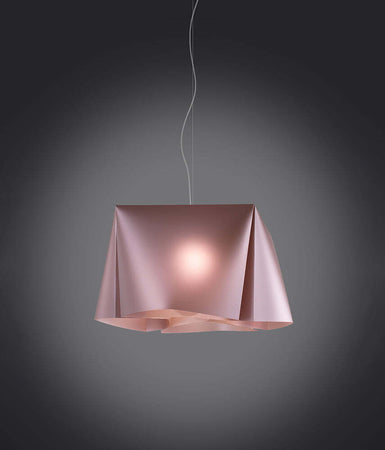 Sospensione-Moderna-1-Luce-Wanda-In-Polilux-Rosa-Metallico-D45-Made-In-Italy