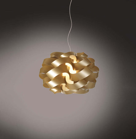 Sospensione-Moderna-2-Luci-Cloud-D60-In-Polilux-Oro-Made-In-Italy