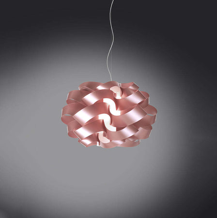Sospensione-Moderna-2-Luci-Cloud-D60-In-Polilux-Rosa-Metallico-Made-In-Italy