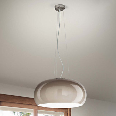 Sospensione-moderna-classica-Due-P-BOWL-2692-S-E27-LED-lampadario-vetro