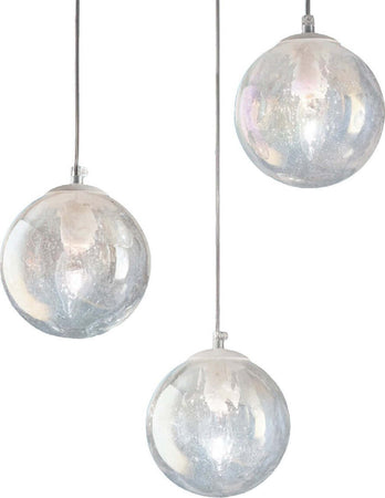 Sospensione-moderna-Due-P-MOON-2708-S3P-E14-LED-vetro-iridato-lampadario-sfera