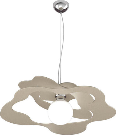 Sospensione-Moderna-Ripples-Metallo-Sabbia-1-Luce-E27-D.50Cm