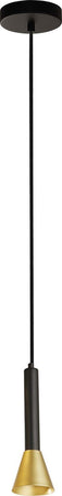 Sospensione-Moderna-Signal-Acciaio-Nero-Oro-1-Luce-Gu10