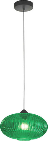 Sospensione-Ovale-Moderna-Plisse-Verde-1-Luce-E27-In-Vetro-Rigato
