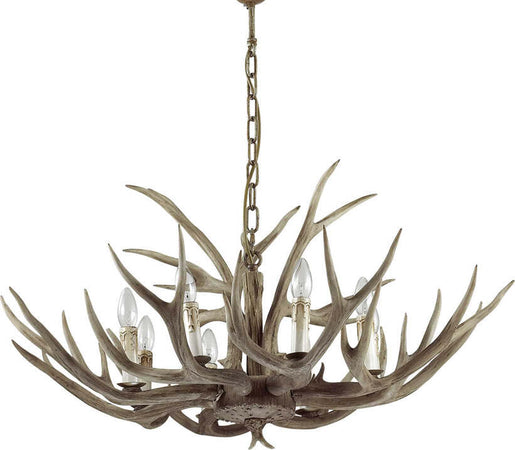 Sospensione-Rustica-Country-Chalet-Metallo-Beige-8-Luci-E14