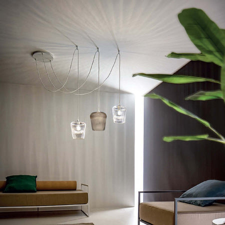 Sospensione-vetro-ambra-trasparente-Gea-Luce-NUMA-BT3-MIX-E27-LED-lampada-soffitto-decentramento-moderna