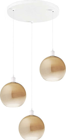 Sospensione-vetro-soffiato-ambra-Perenz-SPHERE-S3-E27-LED-lampada-soffitto-moderna