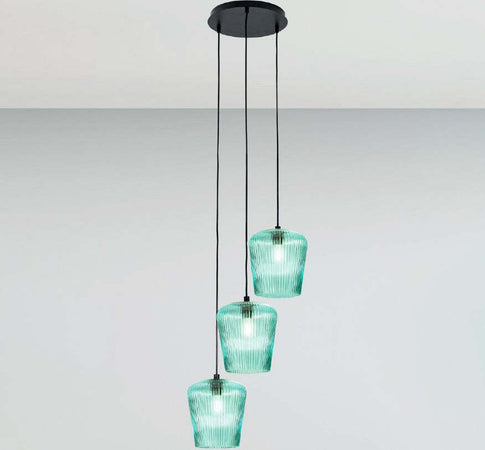 Sospensione-vetro-verde-Gea-Luce-NUMA-BT3-E27-LED-lampada-soffitto-decentramento-moderna