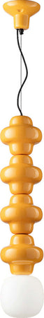 Sospensione-Vintage-Decò-Copacabana-4-Moduli-Ceramica-Gialla-1-Luce-E27