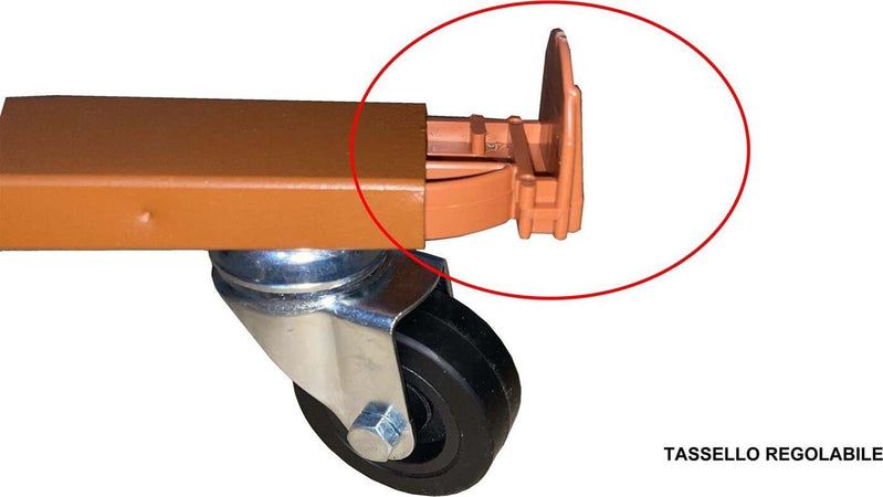 Sottovaso quadrato a carrello porta piante con ruote bidirezionali e freni in metallo Giardino e giardinaggio/Attrezzi da giardino e attrezzature per l'irrigazione/Vasi e accessori per piante/Accessori/Sottovasi Decor Space - Altamura, Commerciovirtuoso.it