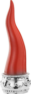 Sovrani-Corno-Portafortuna-,h28cm-Laminato-argento