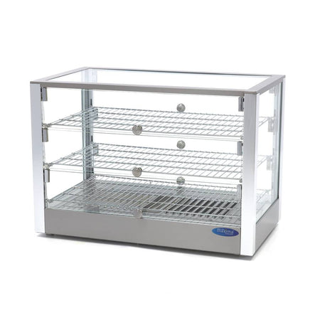Espositore Riscaldato per Alimenti - 115L - 70cm - 3 Ripiani