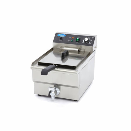 Friggitrice - 16L - 1 Cestello - con Rubinetto di Scarico
