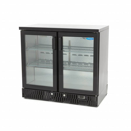 Frigo per Bevande - 2 Porte a Cerniera - 4 Ripiani Regolabili