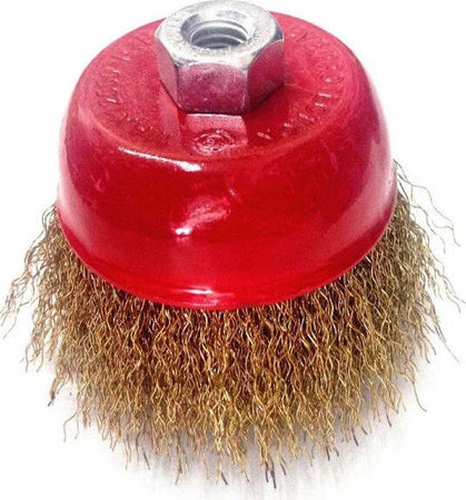 Spazzola-A-Tazza-Conica-Fili-Ondulati-In-Ottone-75mm-X-Smerigliatrice-Angolare