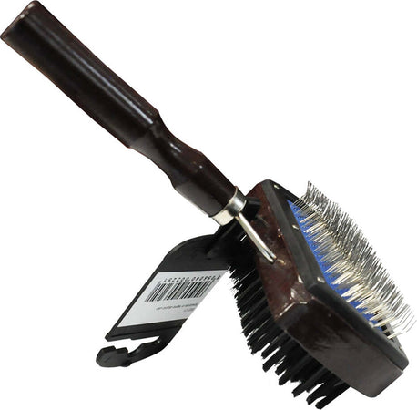 Spazzola cardatrice per cani con fili in acciaio e nylon 17 cm Prodotti per animali domestici/Cani/Accessori per toilette/Spazzole La Zappa - Altamura, Commerciovirtuoso.it