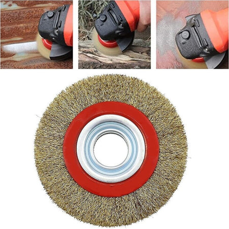 Spazzola Diametro 150 Mm Disco Fili In Acciaio Per Mola Smerigliatrice Da Banco Commercio Industria e Scienza/Prodotti abrasivi e per finitura/Spazzole abrasive/Spazzole circolari Trade Shop italia - Napoli, Commerciovirtuoso.it