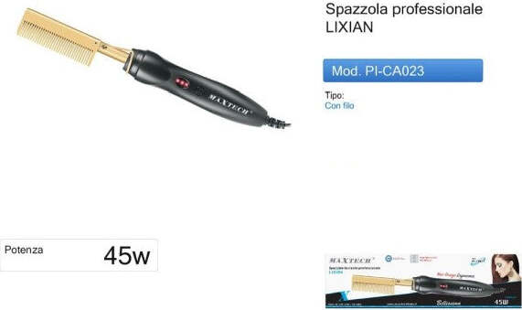 Spazzola-Lisciante-Professionale-Elettrica-Pettine-Riscaldante-Capelli-Pi-ca023