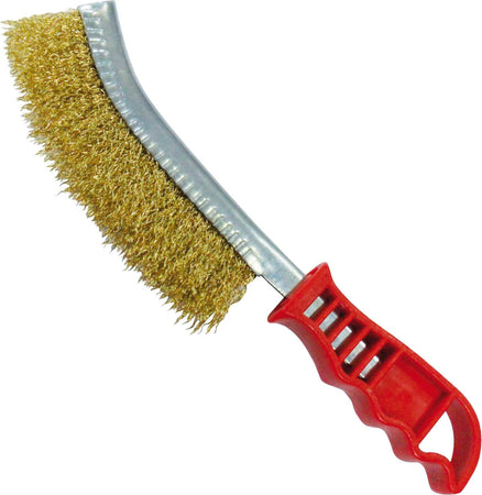 SPAZZOLA METALLICA CURVA PER FERRO SMERIGLIA ACCIAIO OTTONATO PER BARBECUE Fai da te/Utensili elettrici e a mano/Utensili a mano/Spazzole metalliche Trade Shop italia - Napoli, Commerciovirtuoso.it