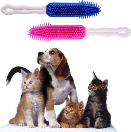 Spazzola-Per-Cani-E-Gatti-Silicone-27cm-3-Colori-Scioglinodi-Cura-Animali-Pelo