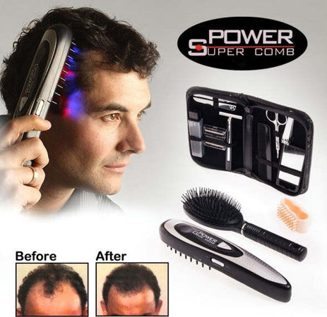 Spazzola-Pettine-Laser-Anti-Caduta-Capelli-Elettronica-Grow-Comb-Per-Uomo-Donna