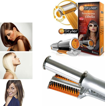 SPAZZOLA PIASTRA ROTANTE PER CAPELLI LISCI RICCI ARRICCIA STIRA IN CERAMICA Bellezza/Cura dei capelli/Strumenti per lo styling/Modellatori ad aria calda Trade Shop italia - Napoli, Commerciovirtuoso.it