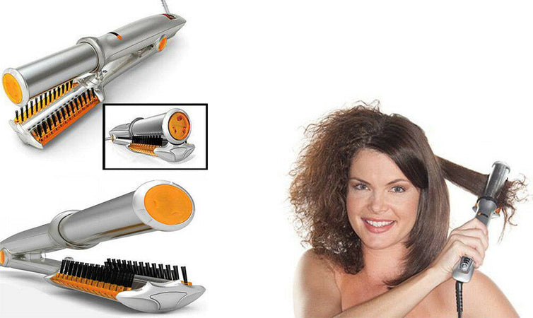 SPAZZOLA-PIASTRA-ROTANTE-PER-CAPELLI-LISCI-RICCI-ARRICCIA-STIRA-IN-CERAMICA