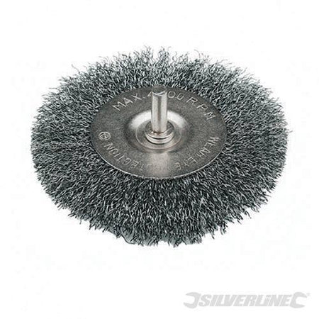 Spazzola rotante in acciaio con filo ondulato per la rimozione di ruggine vernice silverline