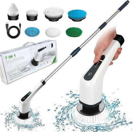 Spazzola-Rotante-Pulizia-Elettrica-A-Batteria-7-Teste-Per-Bagno-Cucina-Piastrelle