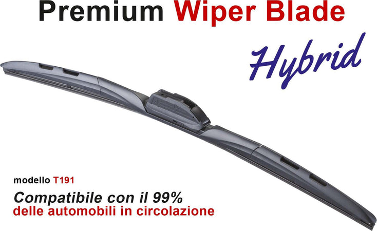 Spazzola-Tergicristallo-Ibrida-CARALL-T191-Hybrid-24-Pollici-600mm-Universale-Con-16-Attacchi-Opzionale