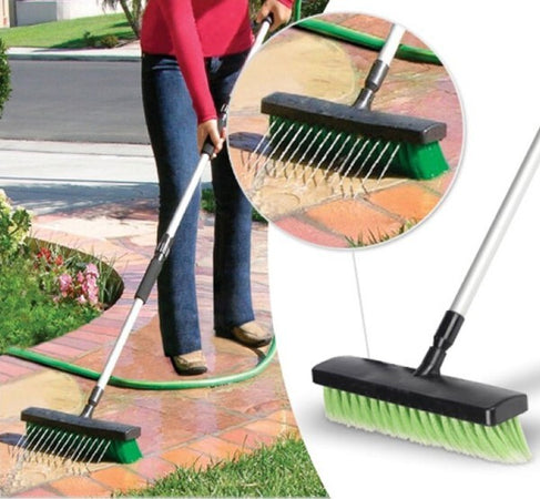 Spazzolone 2 In 1 Scopa Telescopica Con Getto Acqua Per Pulizia Casa O Esterno Fai da te/Utensili elettrici e a mano/Attrezzi da giardinaggio/Scope da esterno Trade Shop italia - Napoli, Commerciovirtuoso.it