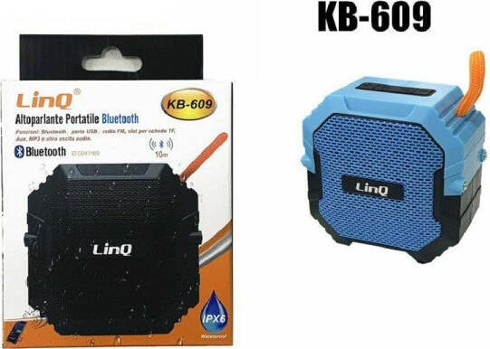 Speaker-Cassa-Bluetooth-Portatile-Impermeabile-Usb-Radio-Fm-Tf-Linq-Kb-609