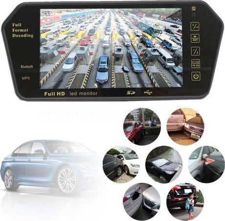 Specchietto Retrovisore Monitor 7'' Bluetooth Usb Sd Tft Mp5 Camera Auto Elettronica/Elettronica per veicoli/Elettronica per auto/Telecamera posteriore Trade Shop italia - Napoli, Commerciovirtuoso.it
