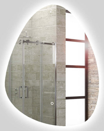 Specchio-5-mm-a-Goccia-Retroilluminato-Led-Interruttore-Touch-PVC-e-MDF