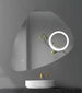 Specchio-5-mm-Triangolare-Smussato-Led-Interruttore-Touch-Alluminio-MDF