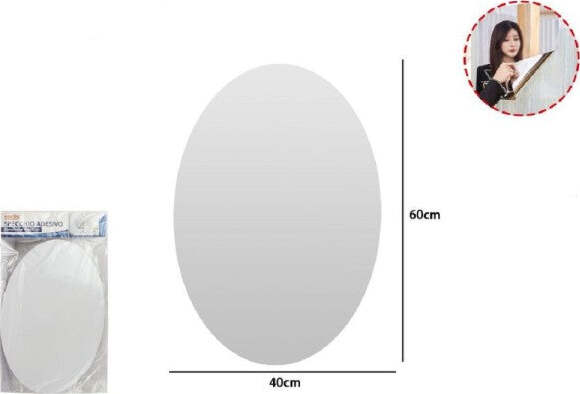 Specchio-Adesivo-Forma-Ovale-Adesiva-Murale-Arredamento-Casa-40-X-60-Cm