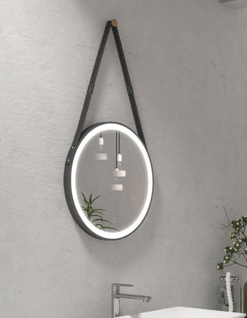 Specchio Da Bagno Con Cinghia E Cornice Led 50cm Casa e cucina/Bagno/Mobili da bagno/Specchi da bagno/Specchi da parete Shopbagno.it - Roma, Commerciovirtuoso.it