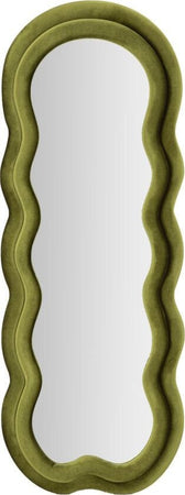 Specchio-Da-Muro--Miki-Velluto-Verde-Cm-60X4X160