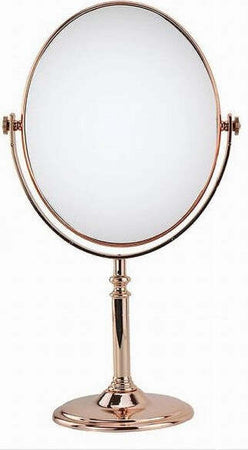Specchio-Tavolo-Make-Up-Trucco-Accessorio-Bagno-Oro-Rosa-Donna-28-Cm-Ovale-69416