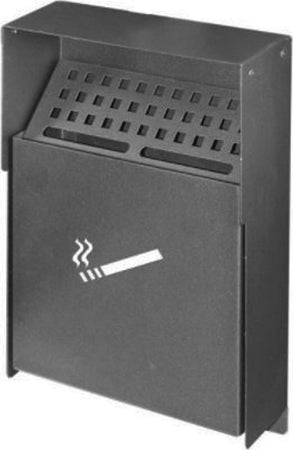 Spegni sigaretta da parete portacenere per esterno in ferro battuto h 33 cm