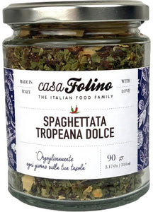 Spezie per Spaghettata Tropeana Dolce Condimento per Pasta Alla Tropeana in Vaso 90 G Casafolino
