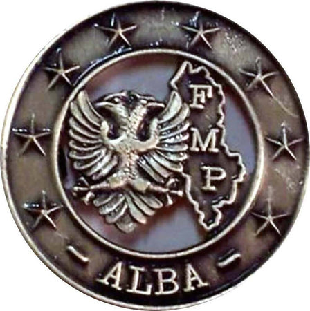 Spilla Alba Distintivo In Metallo Tondo Sport e tempo libero/Accessori/Trofei medaglie e premi/Placche Il Distintivo - Pesaro, Commerciovirtuoso.it