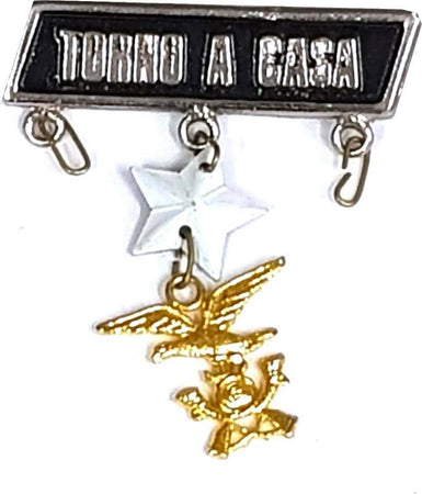 Spilla Torno a Casa Distintivo in Metallo Chiusura Con Clip 3 Cm Sport e tempo libero/Accessori/Trofei medaglie e premi/Placche Il Distintivo - Pesaro, Commerciovirtuoso.it