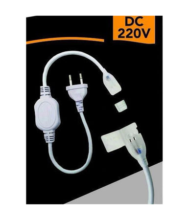 Spina Per Strisce Strip Led 220v Da 16 Mm Raddrizzatore Con Presa S-16mm-220v