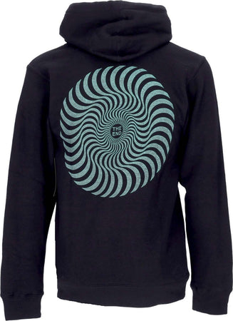 SPITFIRE-Felpa-Cappuccio-Uomo-Classic-Swirl-Glow-Black-da-uomo
